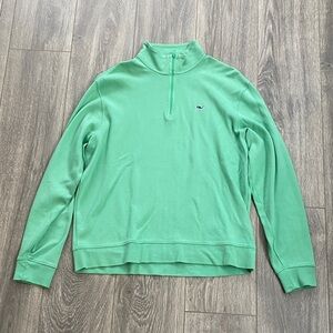 Vineyard Vines - Men’s Mint/Seafoam Green Quarter Zip Pullover Sweater - Size M